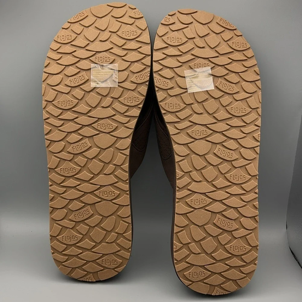 Flojos Brown Men’s Flip Flops size 12 new without tags